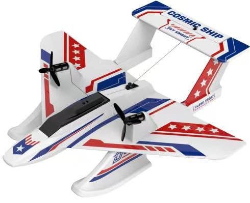 RC Plane for Water Land & Air, Amphibious Aircraft with 2 Batteries J78024