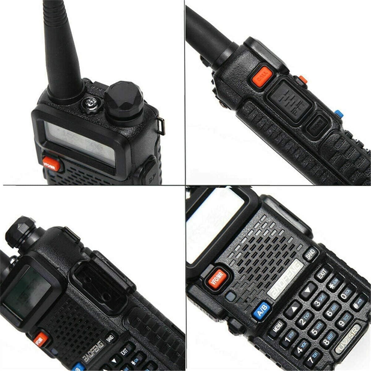2 Pack Two Way Radio Portable Rechargeable Long Range Handheld Walkie Talkie with 771 Antenna H3631