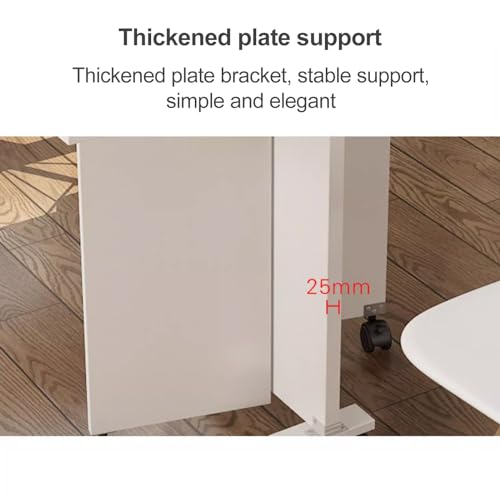 Folding Dining Table with Wheels, Extendable Drop Leaf Design L5118