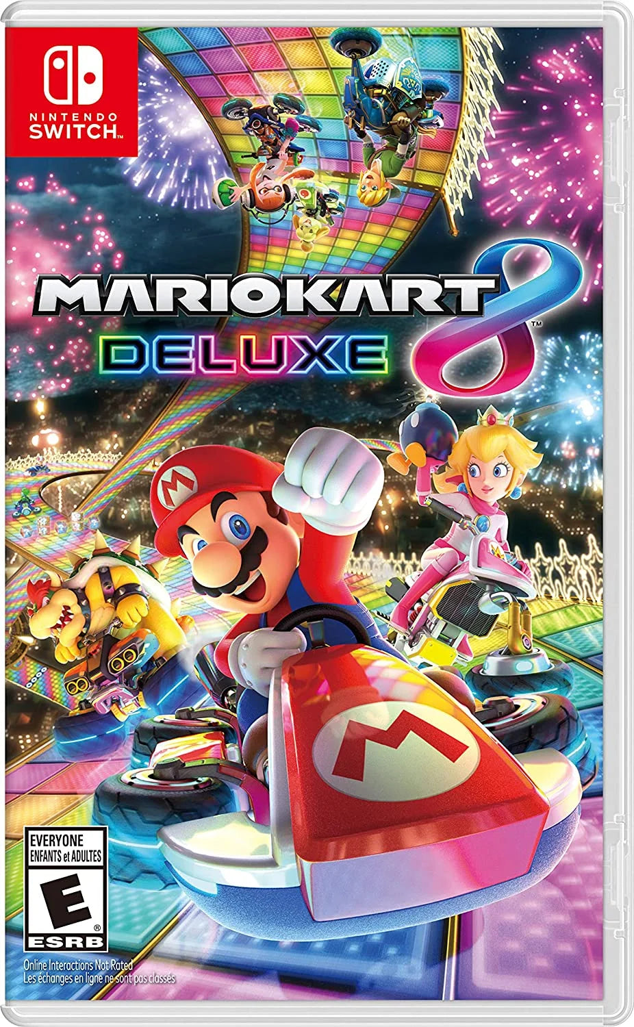 Switch Lite Console Coral with Mario Kart 8 Deluxe and Accessory Starter Kit F81729
