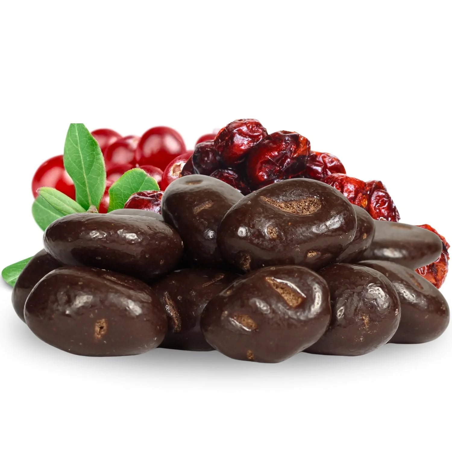 Dark Chocolate Covered Cranberries, 3 LBS Jumbo Container, Vegan, Kosher B18392