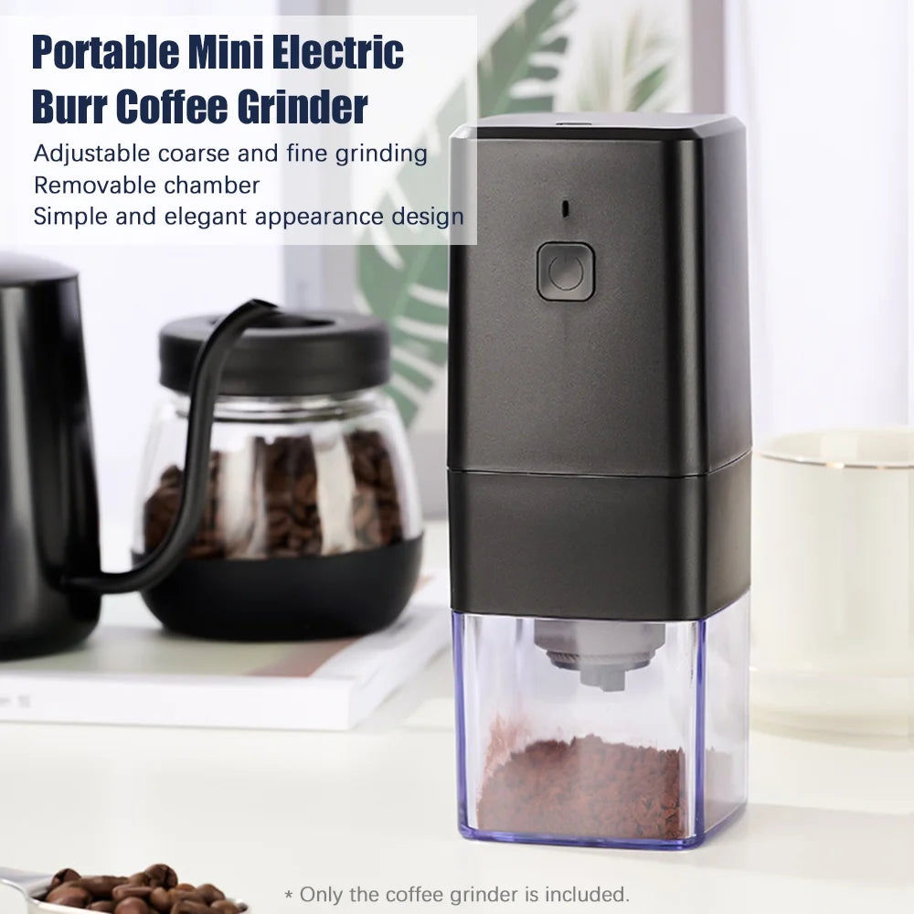 Electric Coffee Grinder for Beans and Spices with Brush J2344