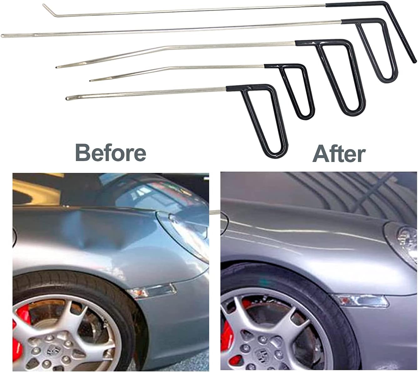 Paintless Dent Repair Kit, Hail Dent Removal Puller Tools, 18 Pieces K71972