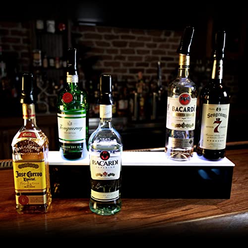 LED Liquor Bottle Display Shelf 1 Tier 36 Inch V242024
