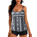Women's Tankini Swimsuits Plus Size Loose 2 Piece Bathing Suit Comfort Stylish Flowy Swimwear