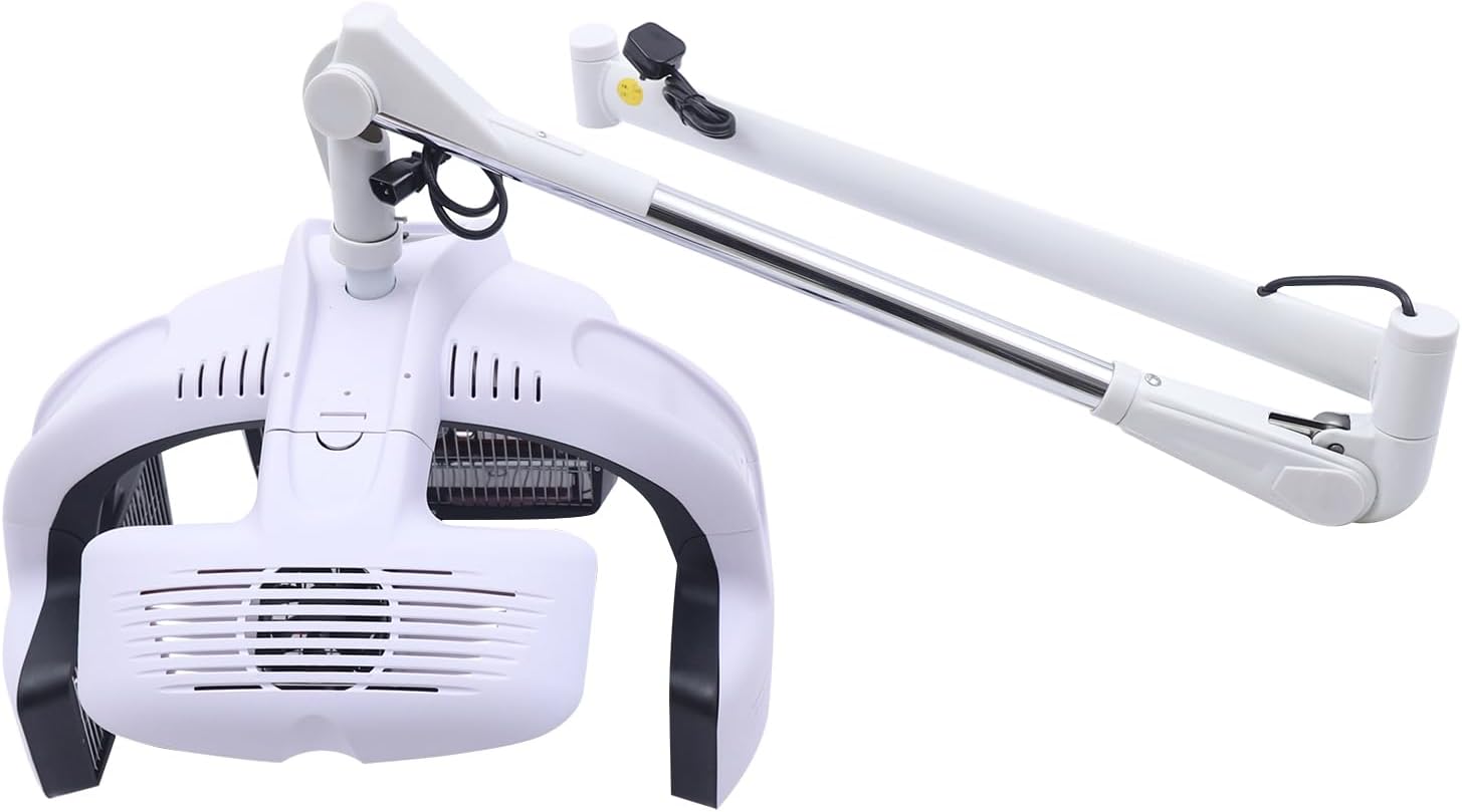 1250W Wall Mounted Hair Dryer, Professional Hair Dryer Heater w/LCD Display Adjustable Swing Arm, Hair Hood Dryer Beauty Salon Equipment for Hair Salon
