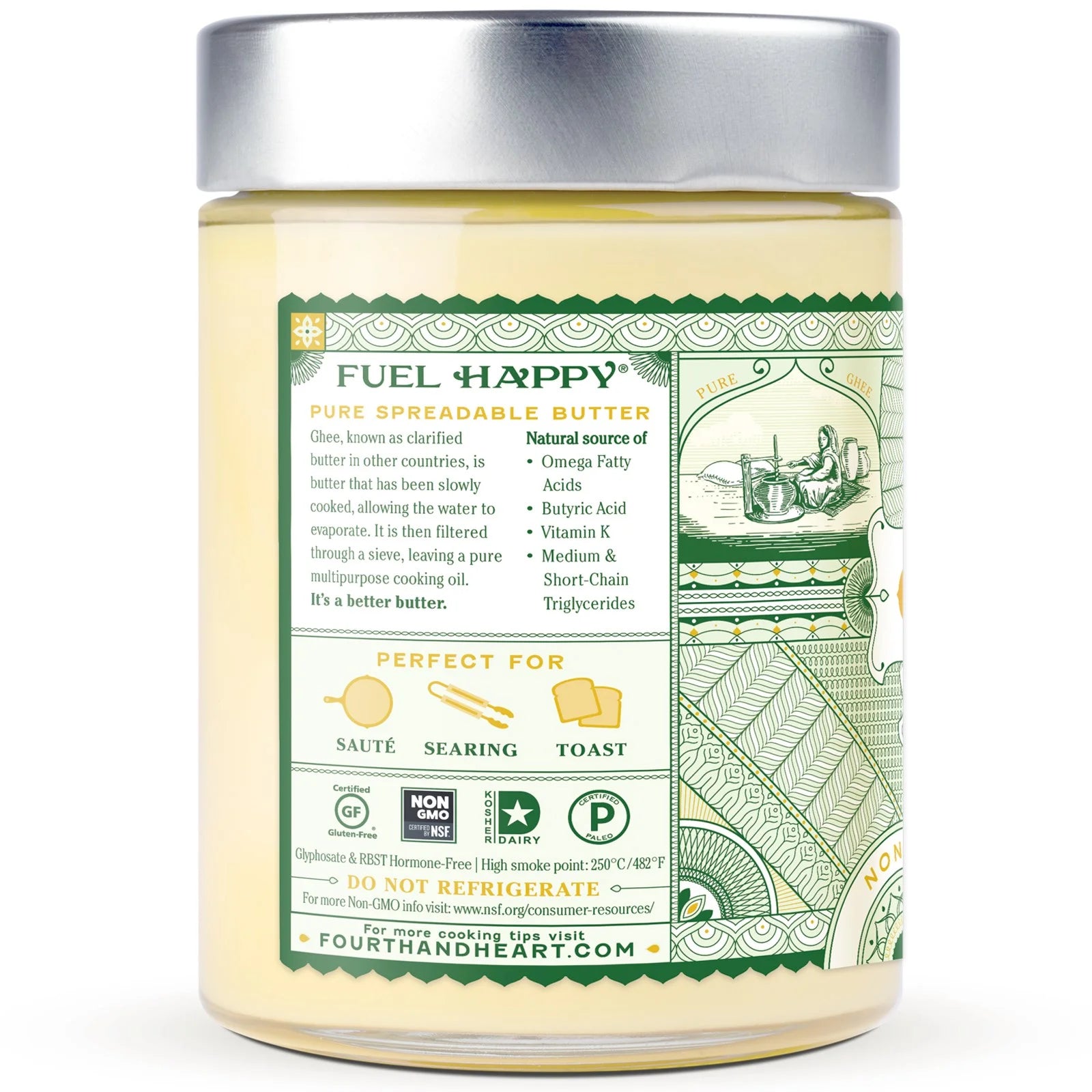 Clarified Grass Fed Butter, Original Recipe, 16 oz O106050