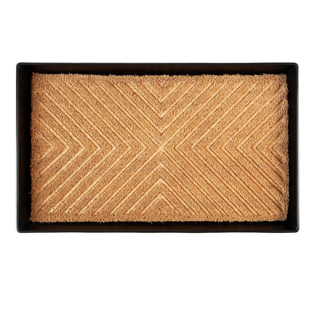 Metal Boot Tray with Coir Insert H180467