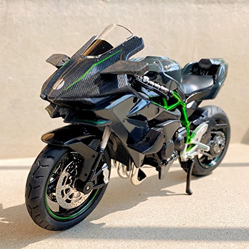 1:12 Kawasaki Ninja H2R Motorcycle Diecast Model with Suspension E7599