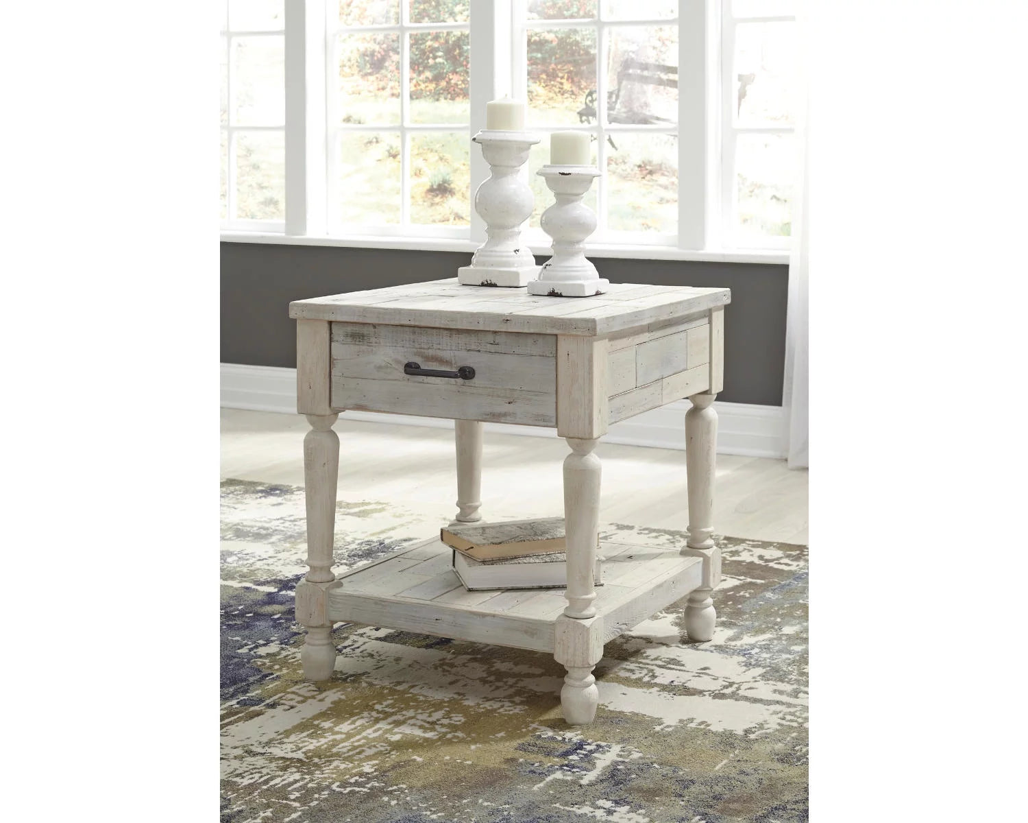 Whitewash End Table B9538