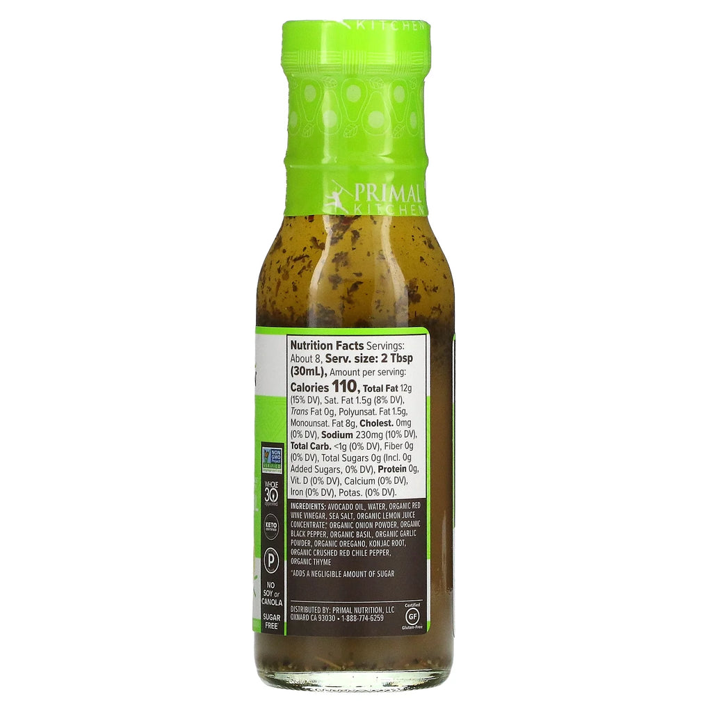 Italian Vinaigrette Dressing & Marinade with Avocado Oil, 8 fl oz R617