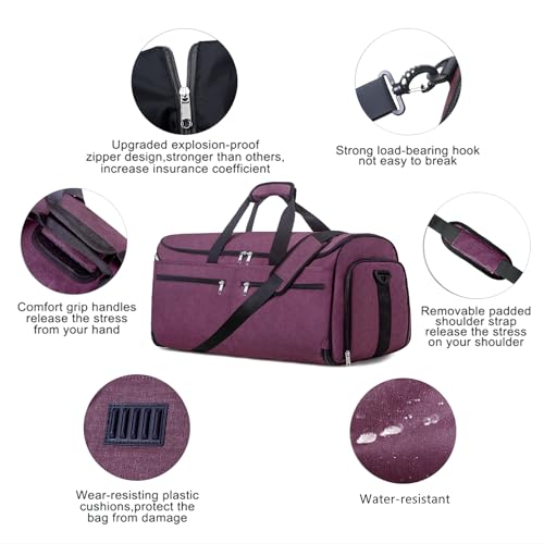 Convertible Travel Duffel Suit with Shoe Compartment R225101