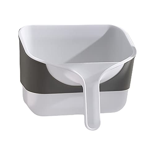 Hand-held Wall-Mounted Trash Dust Waterproof Trash Bin for Kitchens Cabinet Cupboard Bathroom Bedroom Plastic Can Small Trash Bin, Green