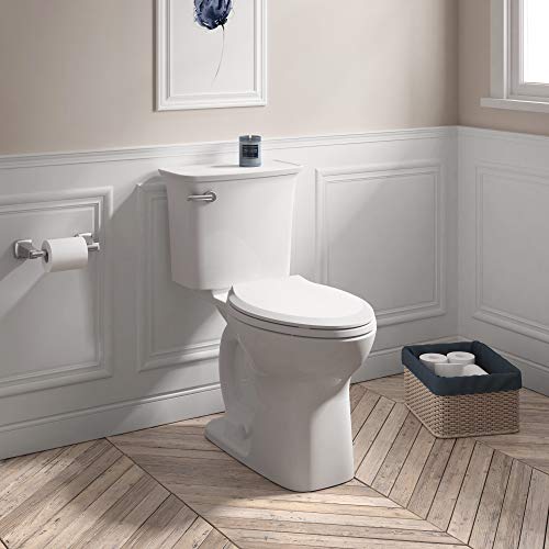Slow Elongated Closed Front Toilet Seat, White R13872