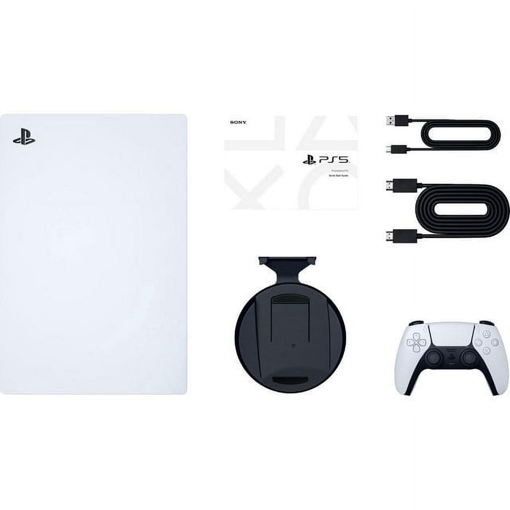 PS5 Video Game Console Disc Edition with Horizon Forbidden West Bundle and Cooling Stand E528633