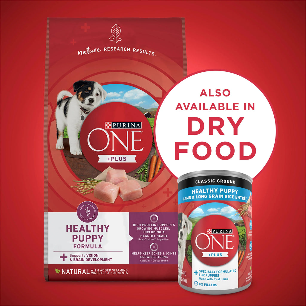 Puppy Wet Dog Food with Lamb and Rice, 13 oz Cans (12 Pack) B502784