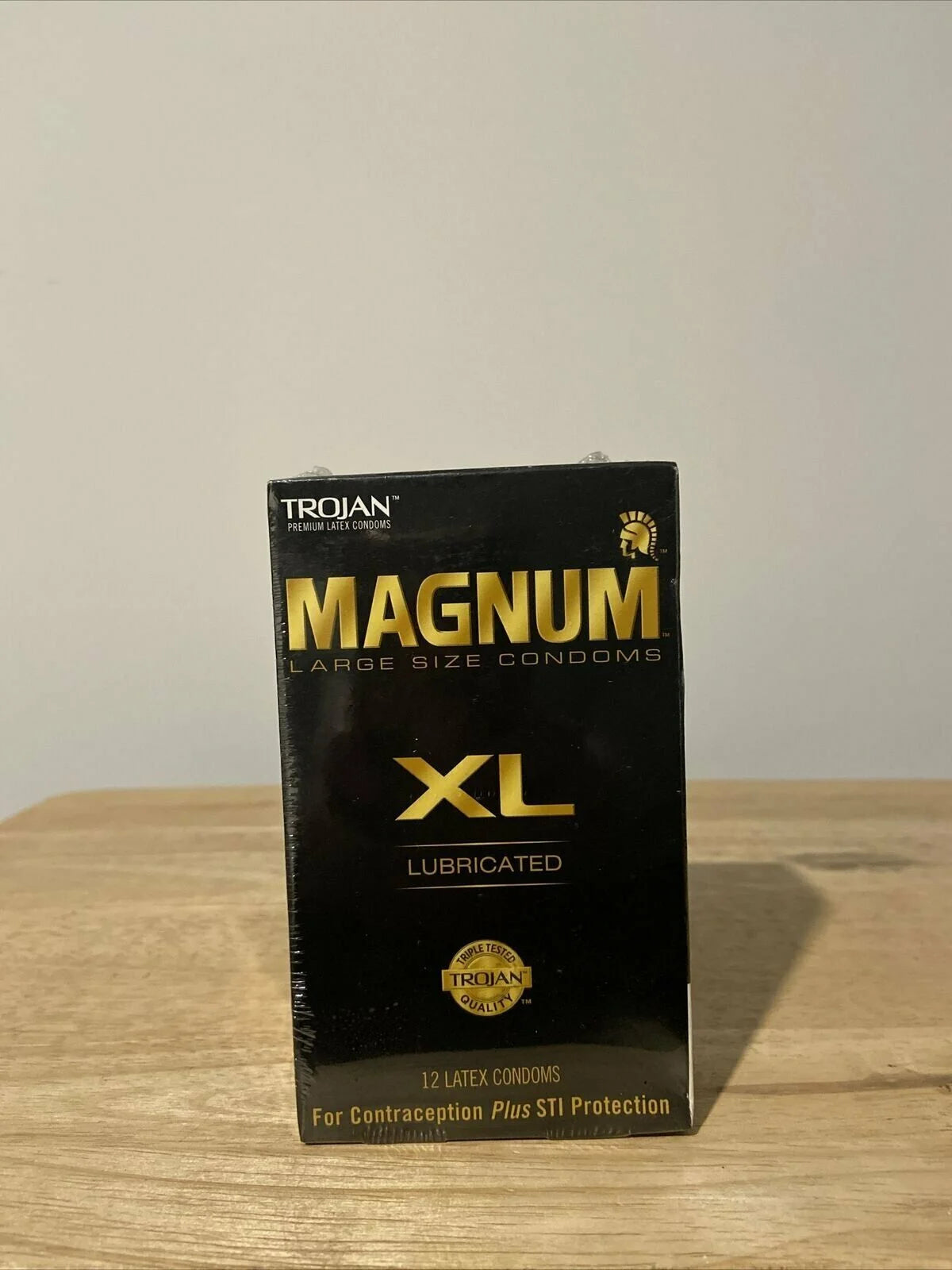Magnum XL Lubricated Latex Condoms 12 Each (Pack of 3) G3934