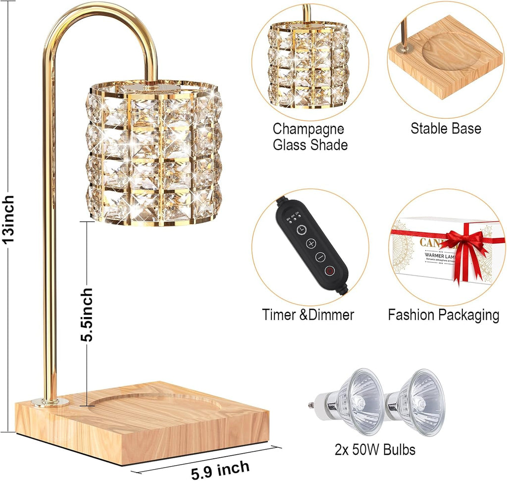Dimmable Candle Warmer Lamp with Timer U172474