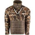 Men&s Drake Waterfowl LST Gurdian Flex Double Down Eqwader 1/4 Zip
