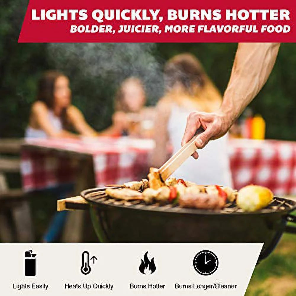 All-Natural Hardwood Lump Charcoal - Oak, Hickory, Maple, and Pecan Wood Mix G8054