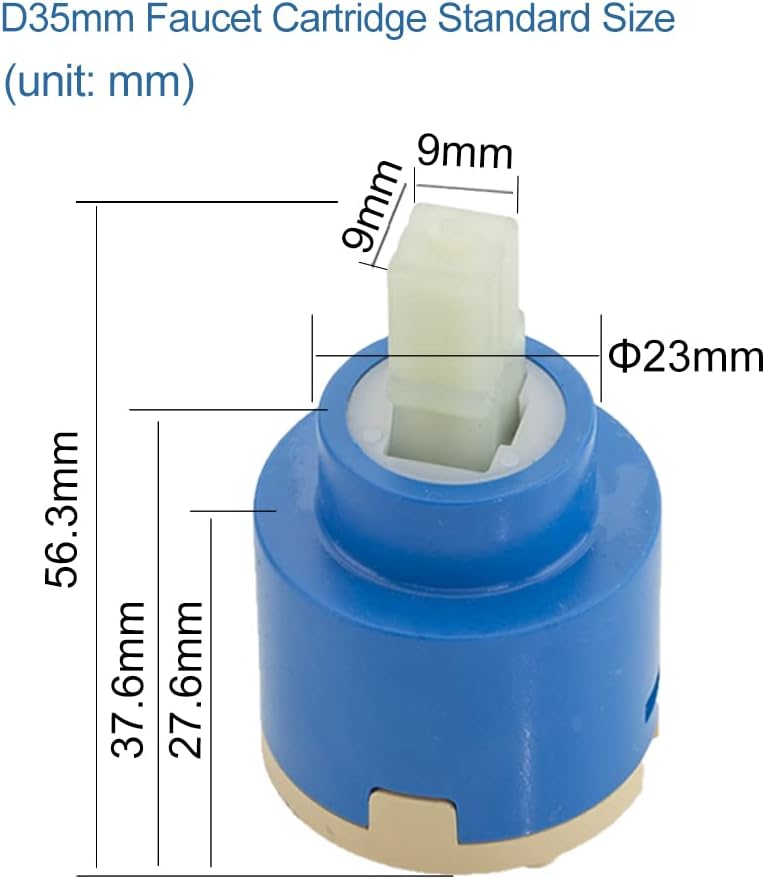 Ceramic Faucet Cartridge Replacement, 35mm Diameter P9588