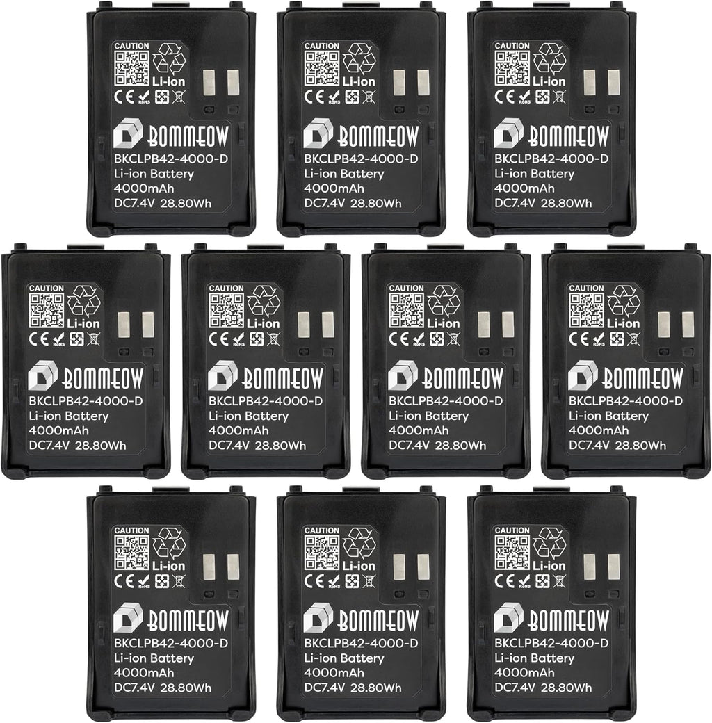Replacement Battery for Kenwood TH-F6A TH-F7E, 7.4V 4000mAh, 2-Pack L999923