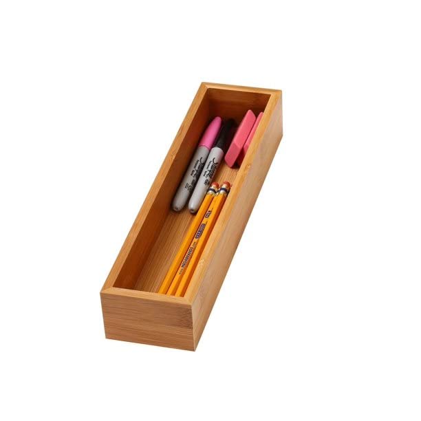 Drawer Organizer Storage Box, 3x9x2, Natural E570391