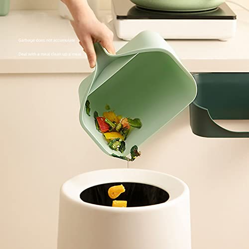 Wall-Mounted Trash Bin for Kitchen Bathroom, Small Plastic Garbage Can L272