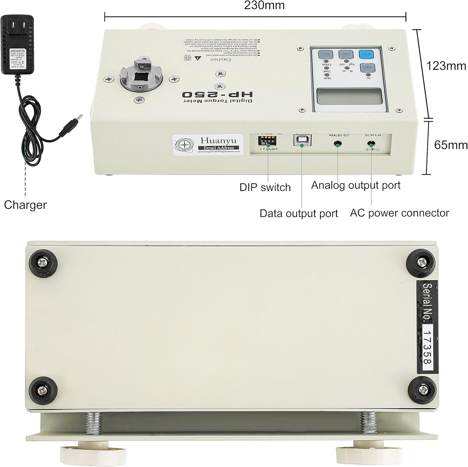Digital Torque Meter Portable Torsion Tester with Calibration Certificate E990
