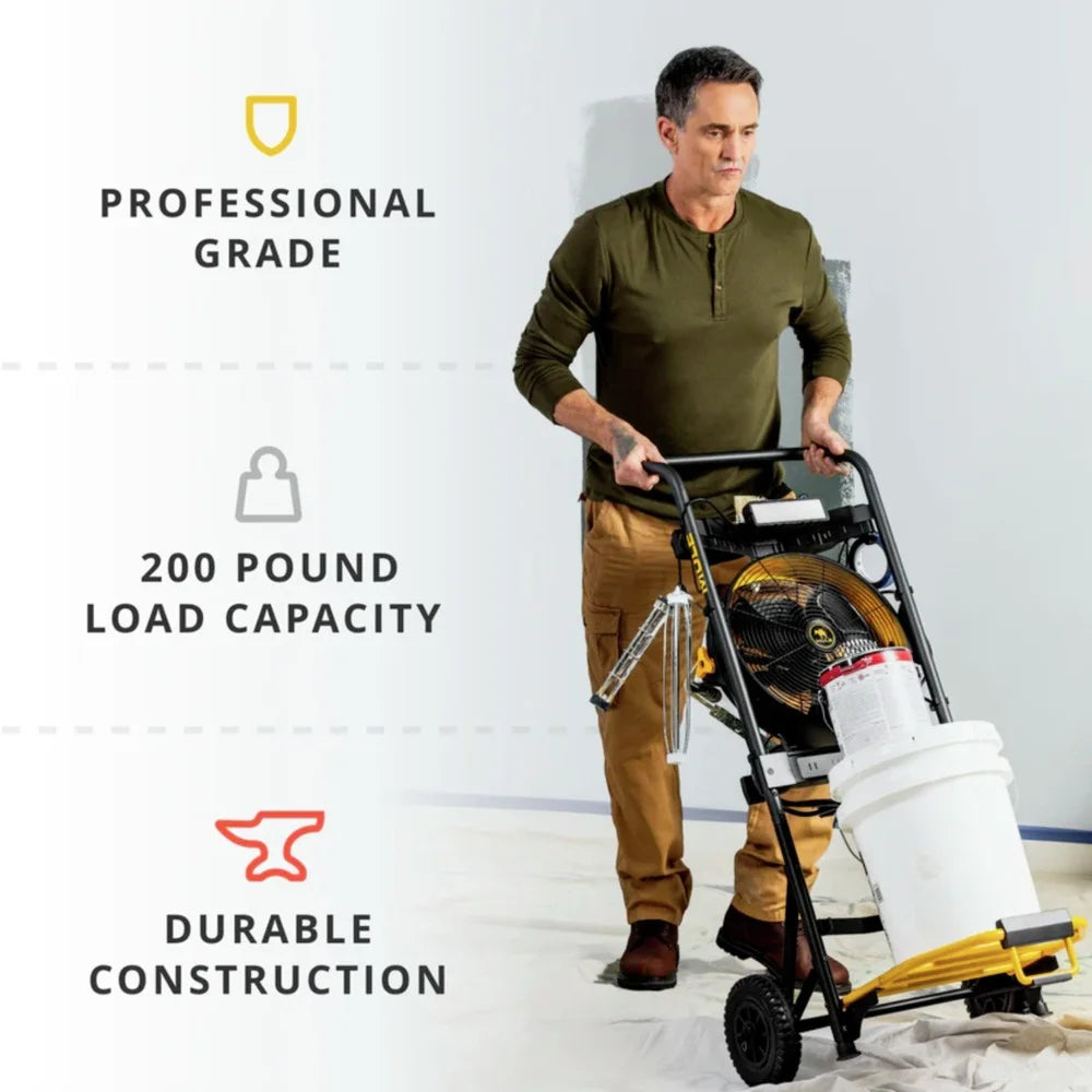 5-in-1 Hand Truck with Integrated Fan and LED Light E655668