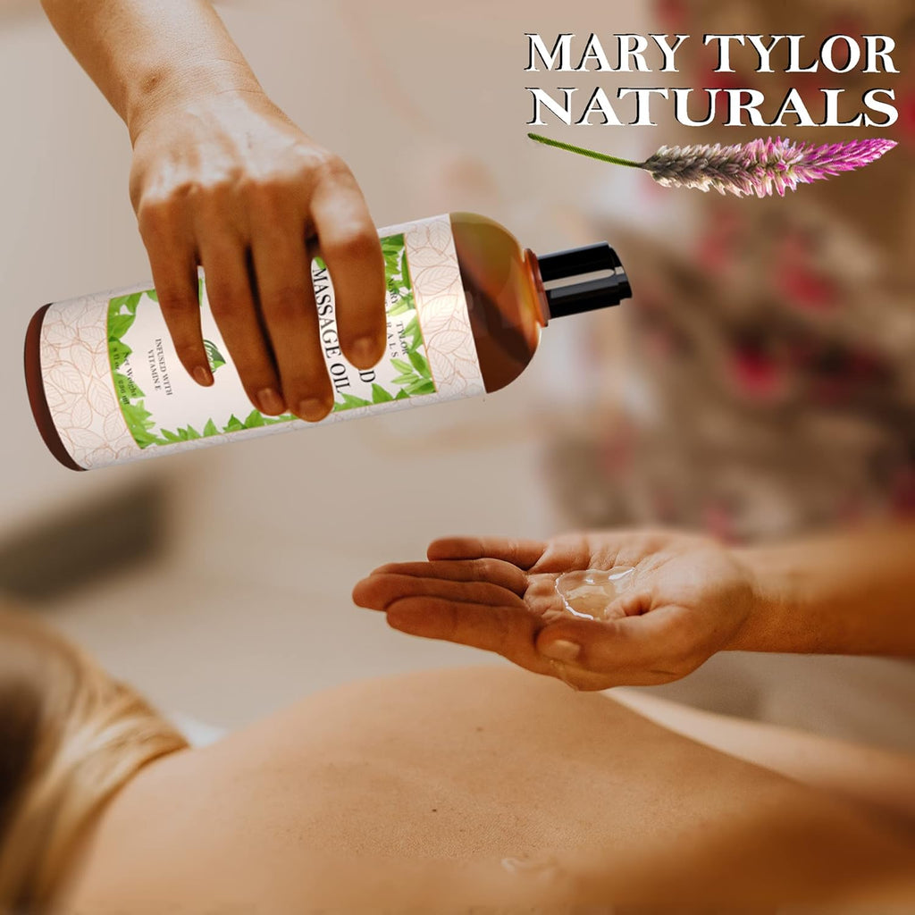Unscented Massage Oil (8 Fluid Oz) for Body and Couples Massage B5690