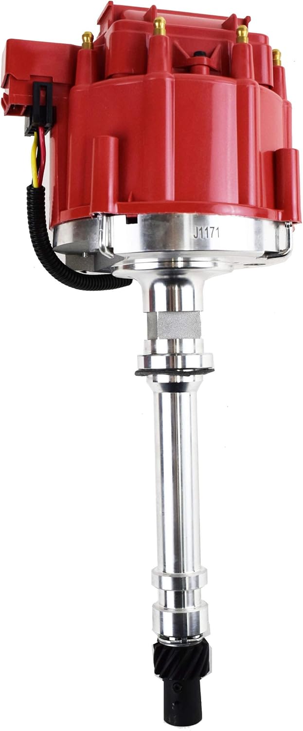Marine HEI Electronic Distributor 65K Coil for V8 Engines, Red N7141