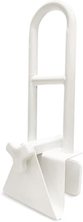 UNLICON Medical Adjustable Bathtub Safety Rail Shower Grab Bar Handle for Seniors, White Pack of 2