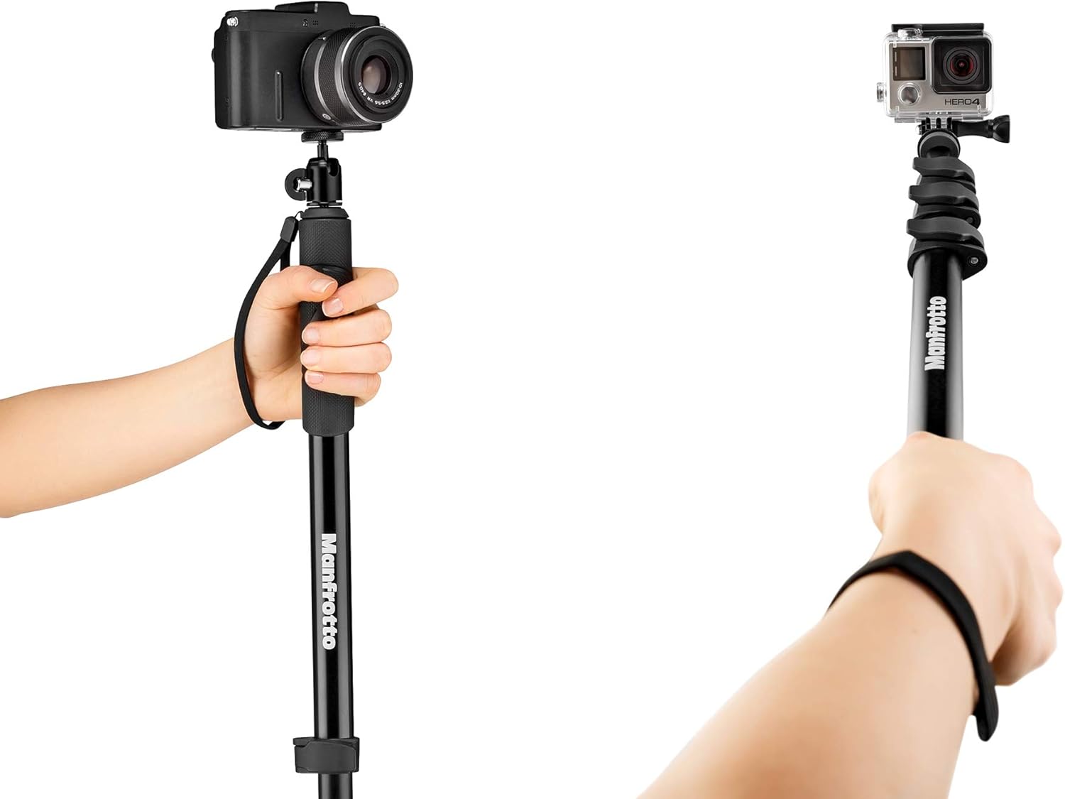 2-in-1 Monopod & Pole, Black, 2-Pack C253