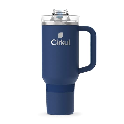 40oz Stainless Steel Tumbler with Handle, Double-Wall Insulated T7917