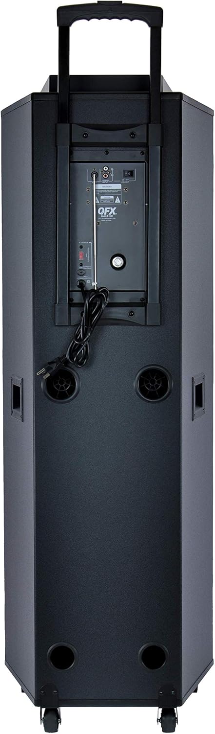 Portable PA Speaker System with Dual 15" Woofers and Party Lights H95935