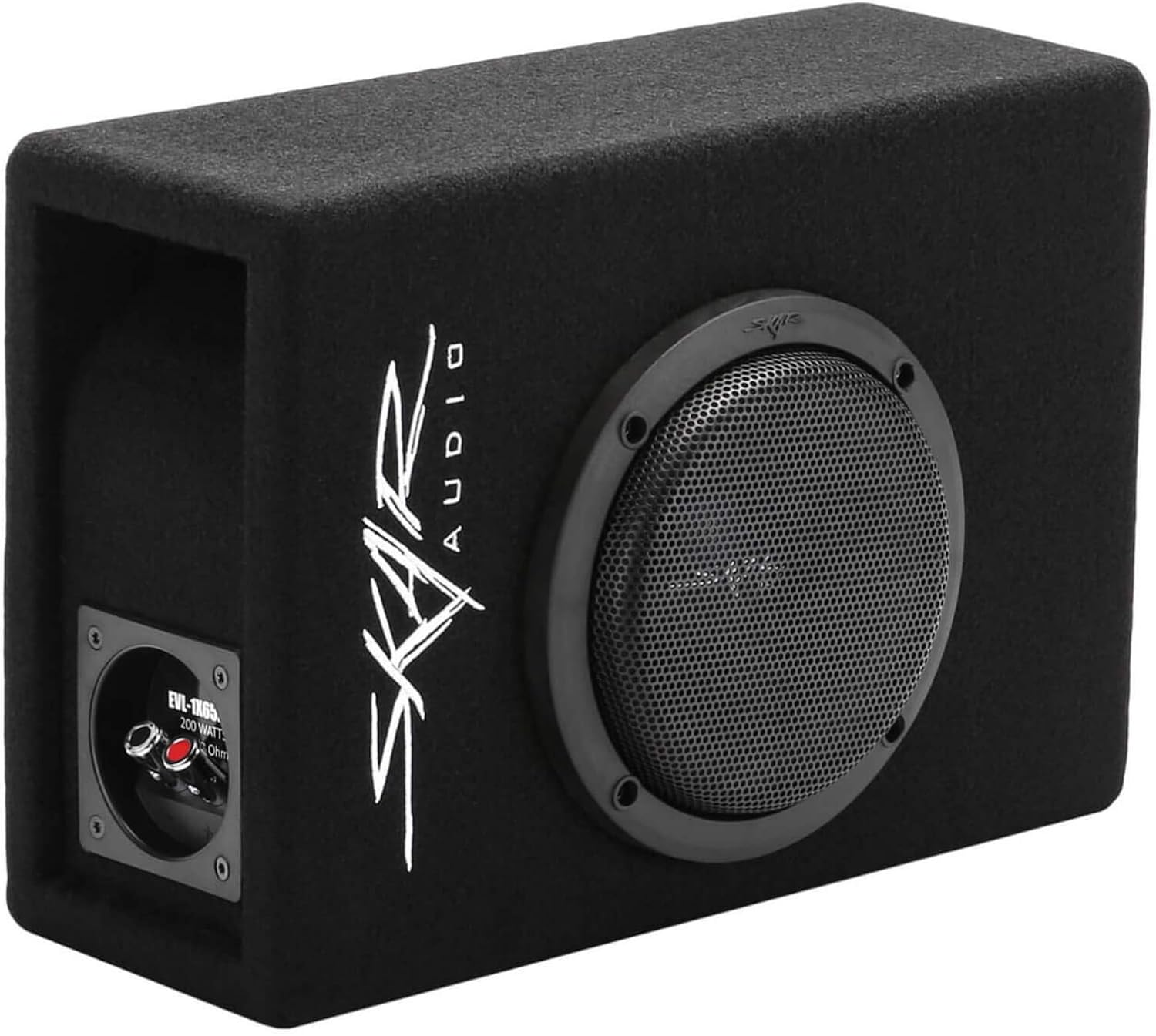 Skar Audio EVL-1X65D4-V-LP 6.5" 400 Watt Low Profile Slot Port Loaded Car Subwoofer Enclosure