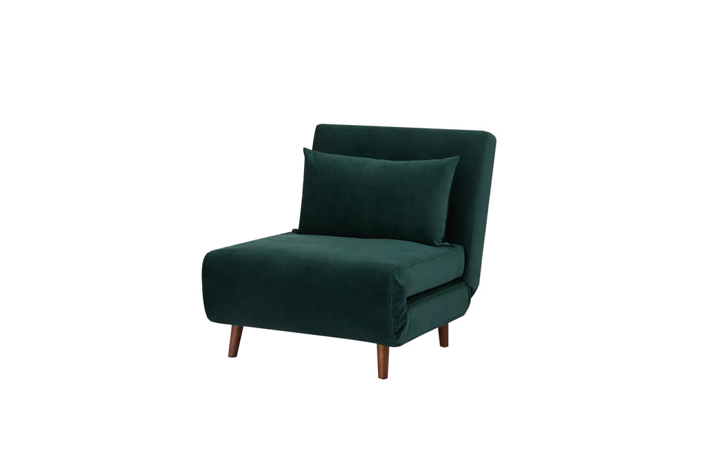 Convertible Chair, Velvet Green I266