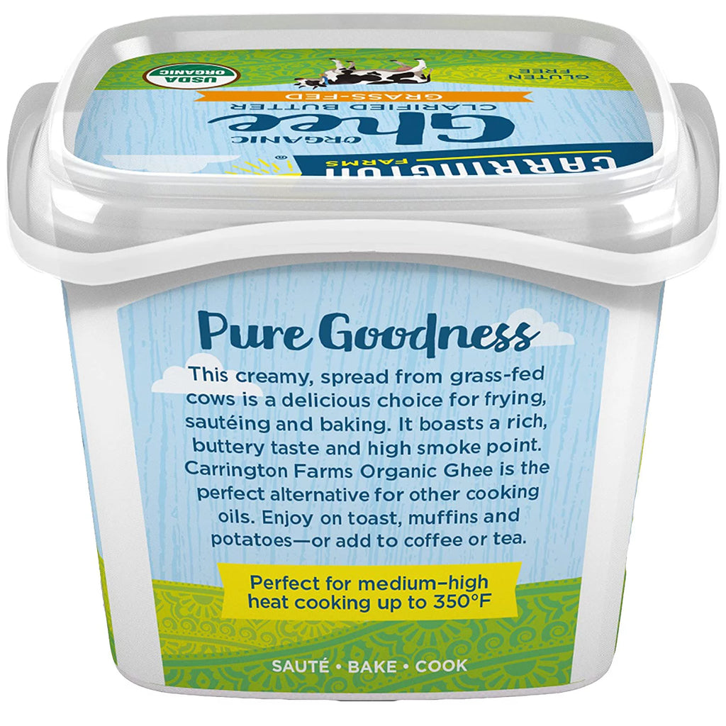 Organic Ghee Clarified Butter Grass Fed, 12 fl oz, Pack of 2 Q331