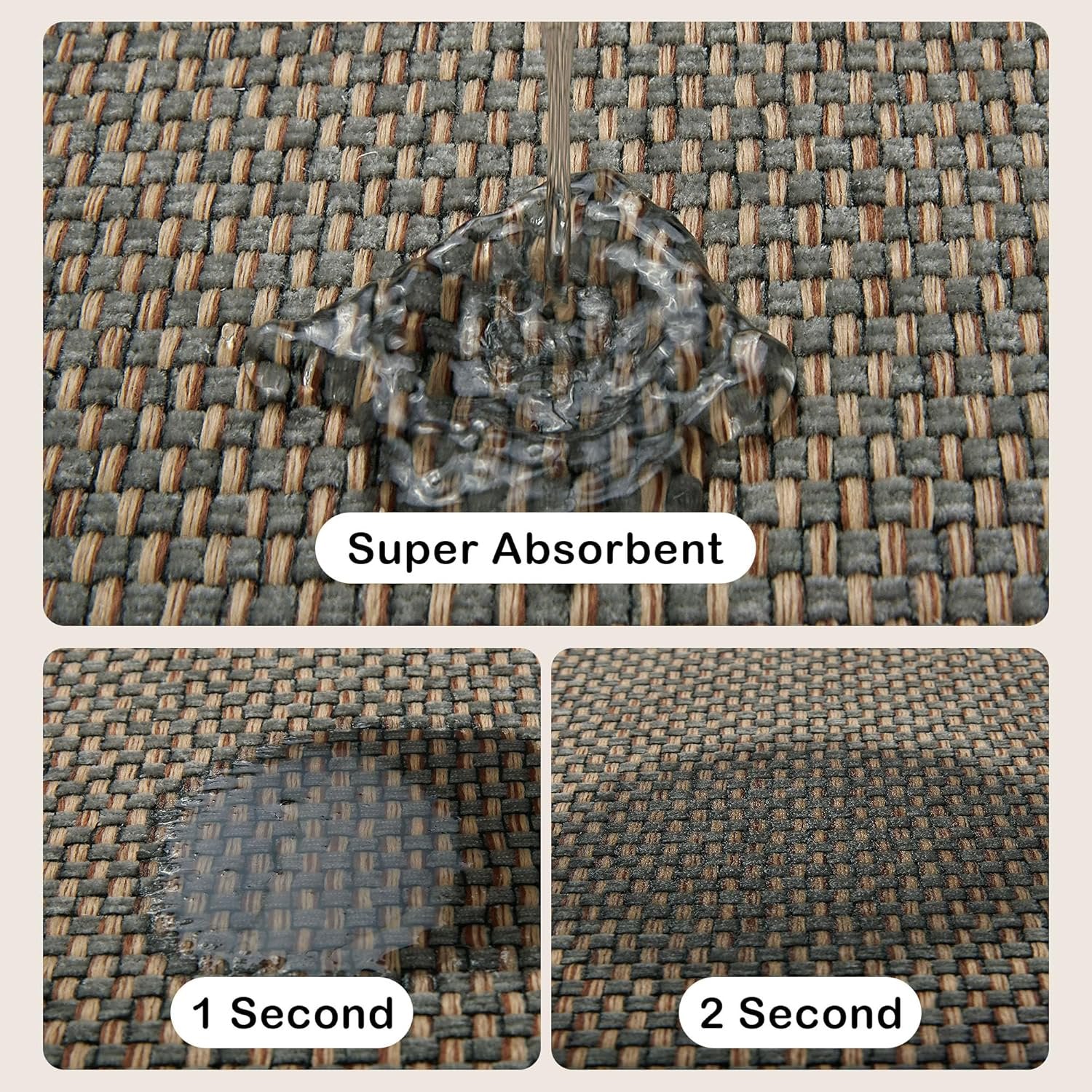 Anti-Fatigue Kitchen Mat Non Slip Absorbent Foam Floor Rug O52384