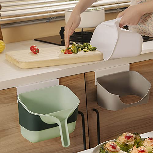 Wall-Mounted Trash Bin for Kitchen Bathroom, Small Plastic Garbage Can L272