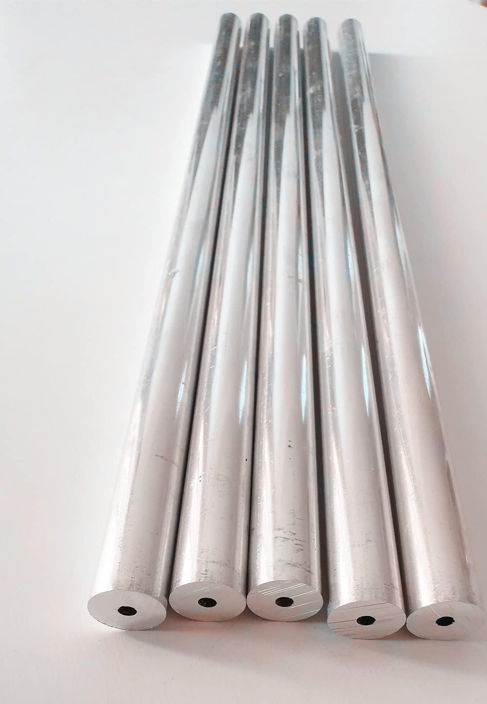 Aluminum Tube 12mm OD 3mm ID 300mm Length for DIY Crafts X909831