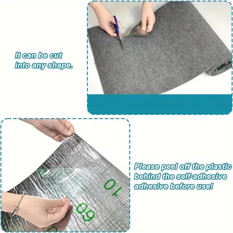 Adhesive Cat Scratch Protector for Couch, DIY Climbing Pad, Brown E548