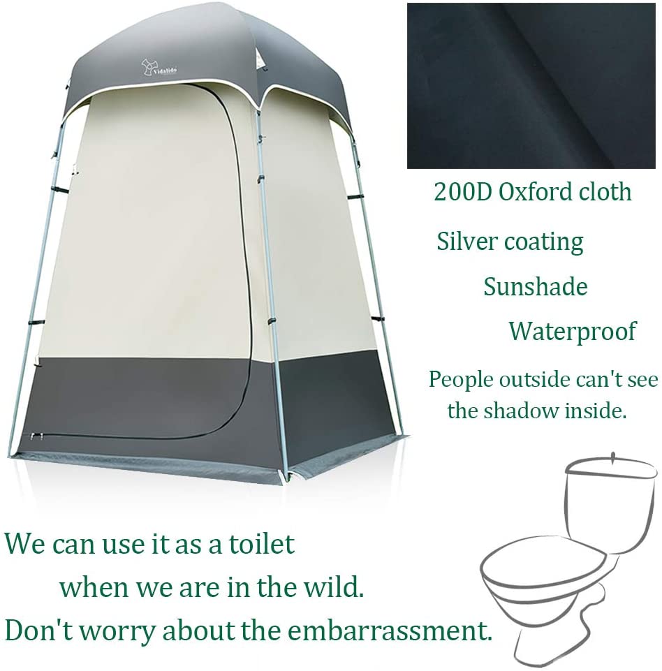 Outdoor Shower Tent Changing Room Privacy Portable Camping Shelter E86964