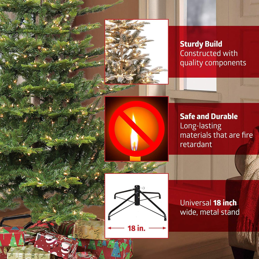 7.5 ft Pre-Lit Artificial Christmas Tree with Clear Incandescent Lights K59578