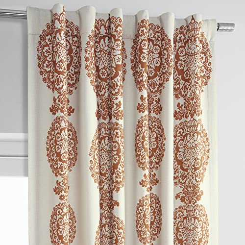 Room Darkening Curtains for Bedroom 50 x 108 Printed Linen Textured, 1 Panel P79495