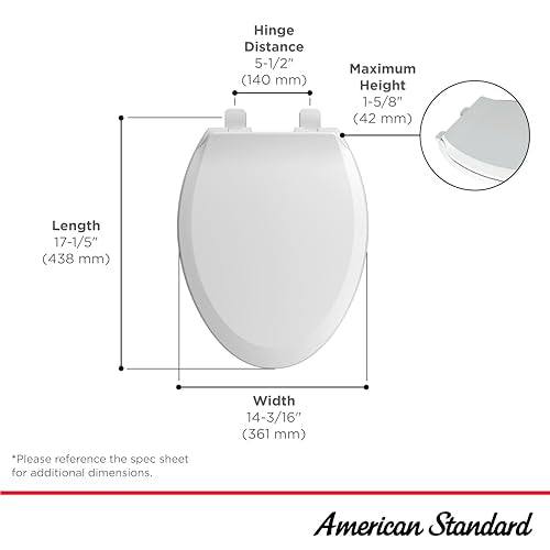 Slow Elongated Closed Front Toilet Seat, White R13872