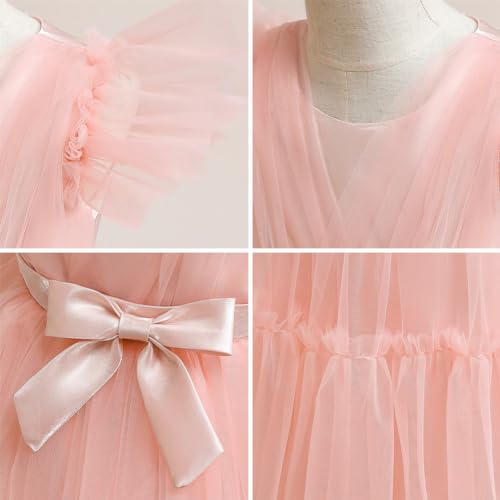 Flower Girl Dresses for Wedding Party Tulle Gown Long Princess Dress E3531