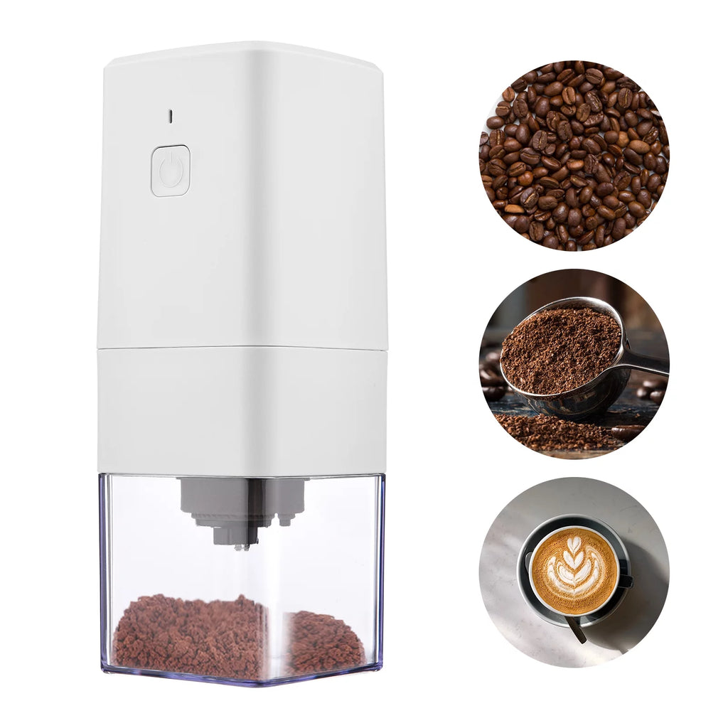 Electric Coffee Grinder for Beans and Spices with Brush J2344