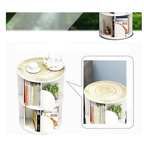 360° Rotating Bookshelf, 6-Tier Standing Bookcase for Small Space K3313